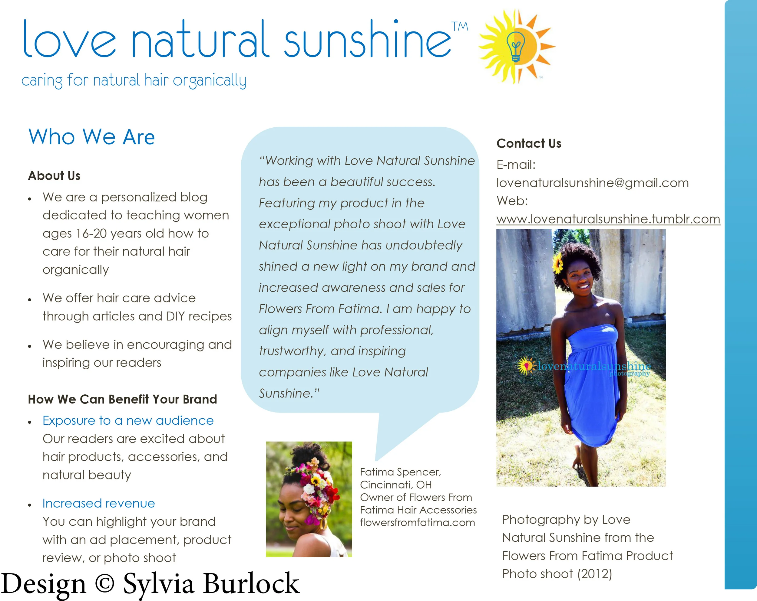 Media Kit Design Pg. 1