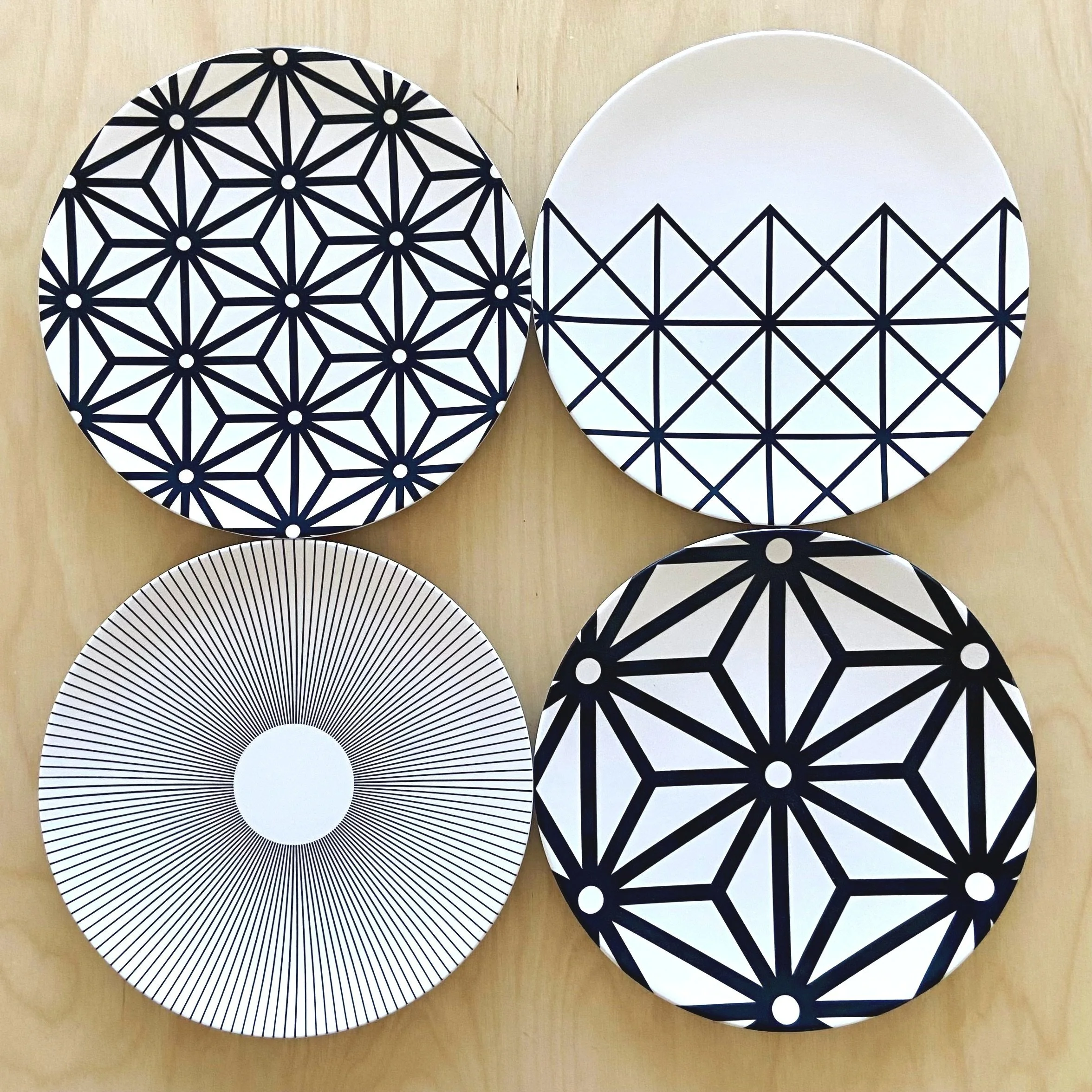 Mixed Textile Plate Set