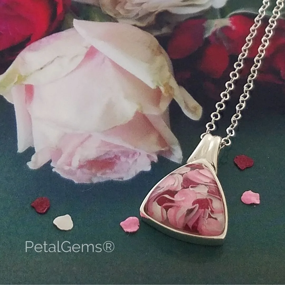 jewelry from flower petals