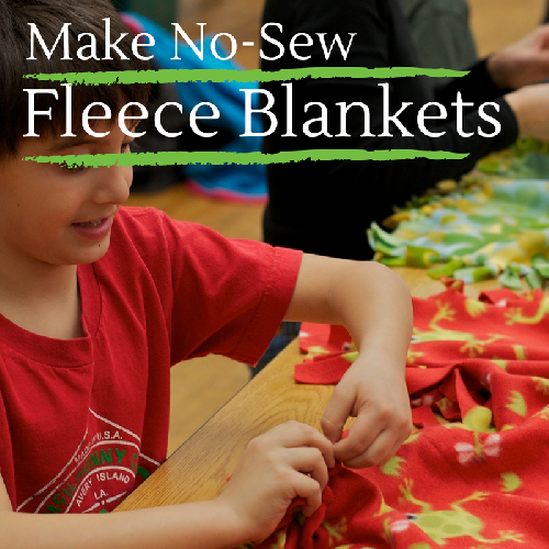 No-Sew Fleece Blanket - The Joys of Boys