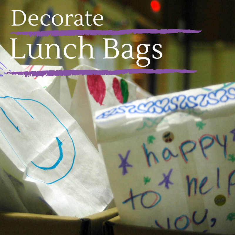 Decorate Lunch Bags for Meals on Wheels