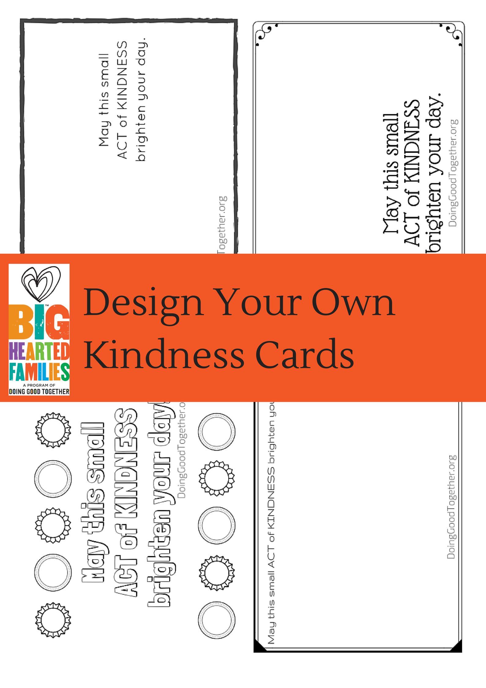 Summer of Kindness: Printable Cards — Doing Good Together™