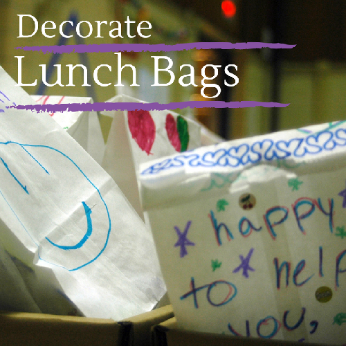 Decorate Lunch Bags — Doing Good Together™