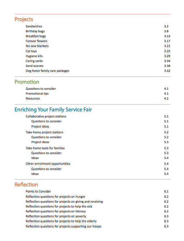 Family Service Fairs