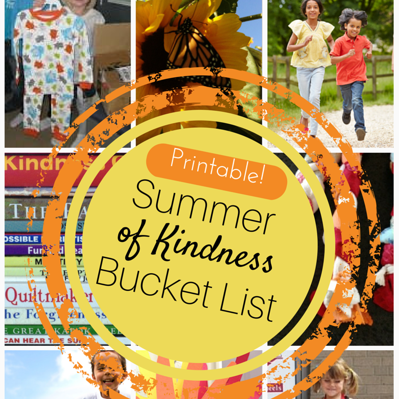 Summer of Kindness Bucket List