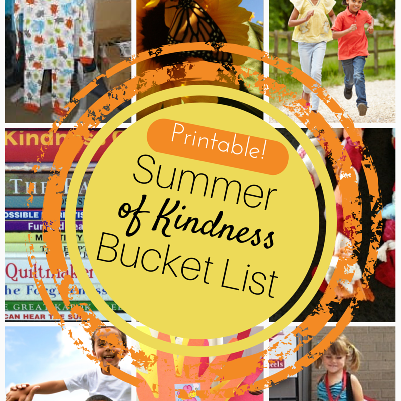 Printable Summer of Kindness Bucket List