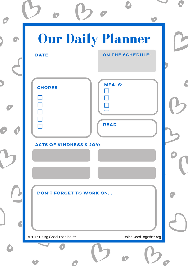 Host a Family Meeting — Doing Good Together™ Inside Family Meeting Agenda Template