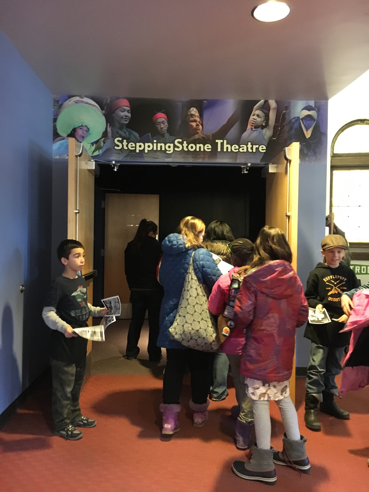 Nick B. (along with his mom, Kavitha, not pictured) and Stonewall A. volunteered as ushers for a Minneapolis Theater performance of "The Story of Ruby Bridges." This volunteer opportunity was found via Doing Good Together's email subscription service to Twin Cities monthly volunteering opportunities.