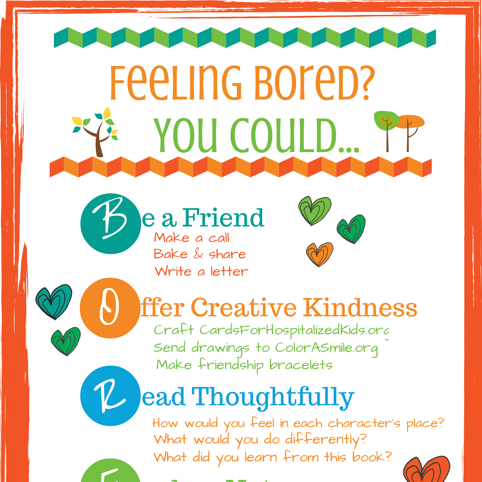 Big-Hearted Boredom Busters
