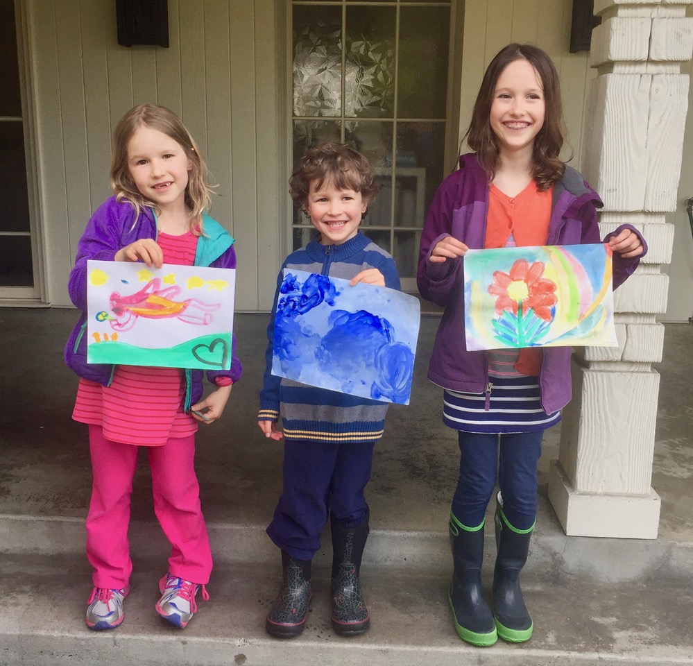The Quinn family siblings worked as artists to help raise money to support families at Seattle Children’s Hospital. These participants include McGilvra Elementary kindergartener Lily; pre-schooler Clarke; and second grader, Alden Quinn.