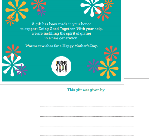 mother's day donation gifts