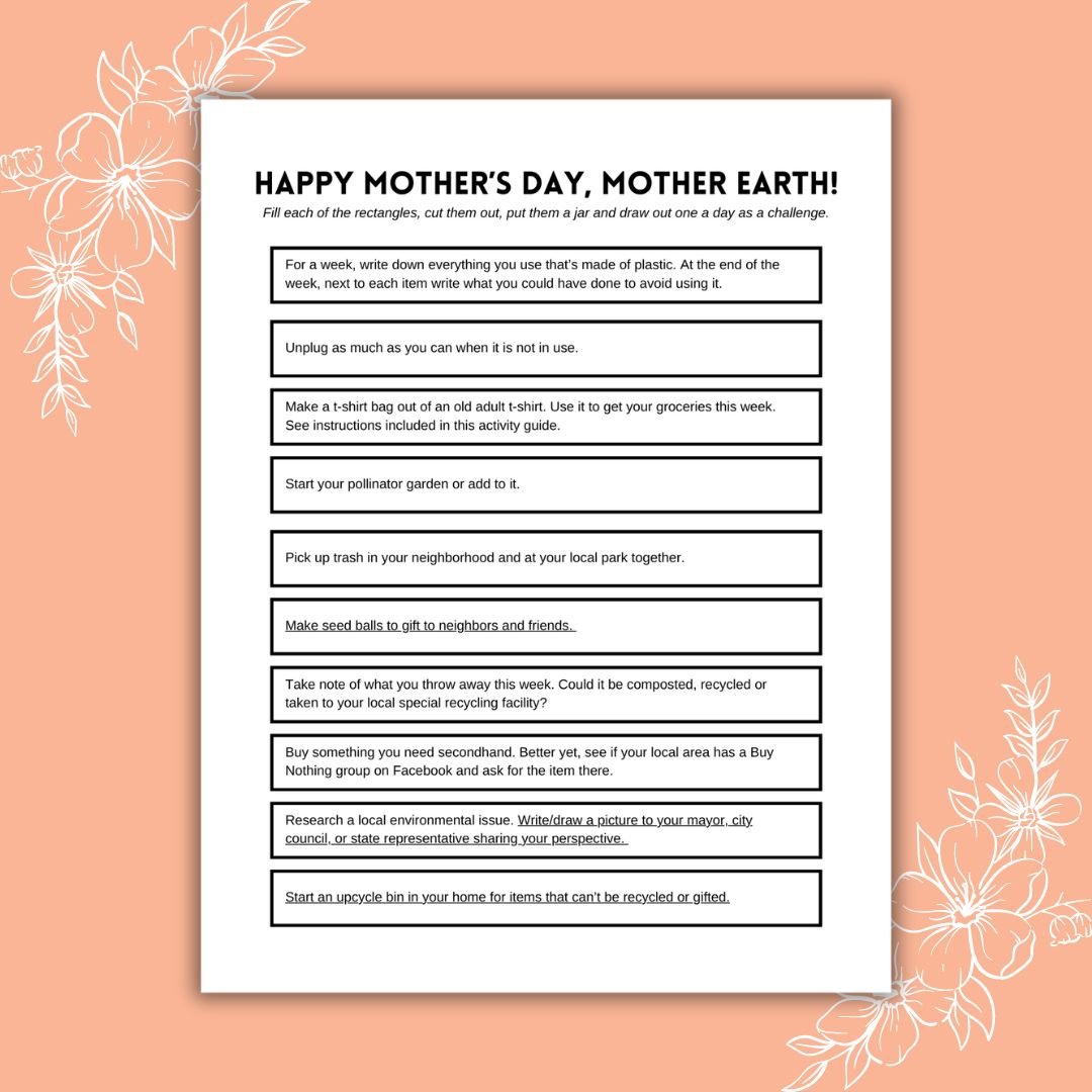 Happy Mother's Day, Mother Earth Kindness Challenge
