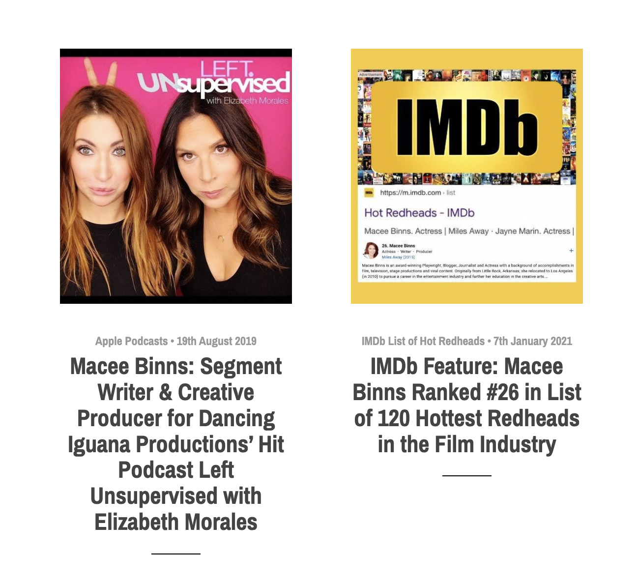 MEDIA HIGHLIGHTS