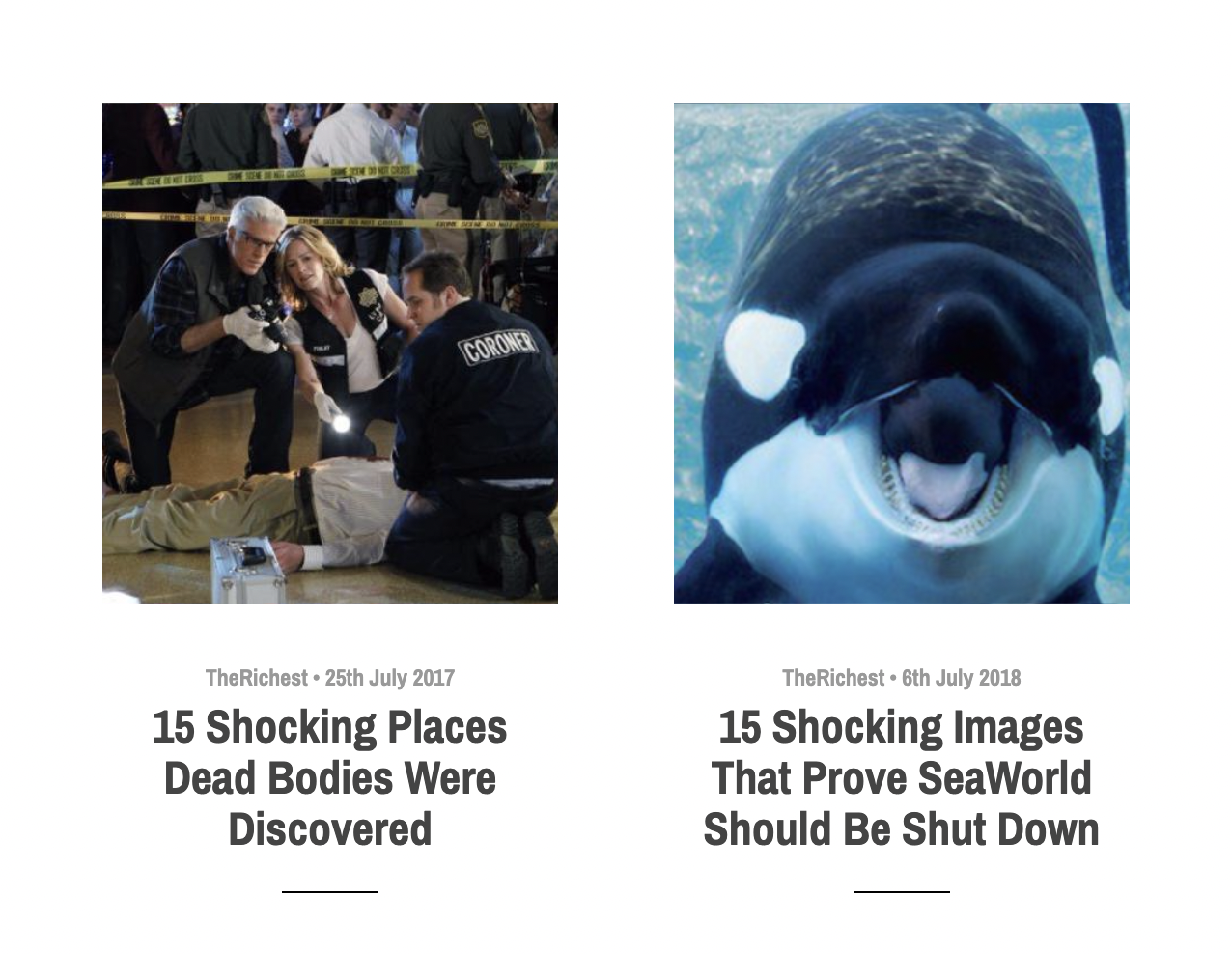VIRAL ENTERTAINMENT ARTICLES