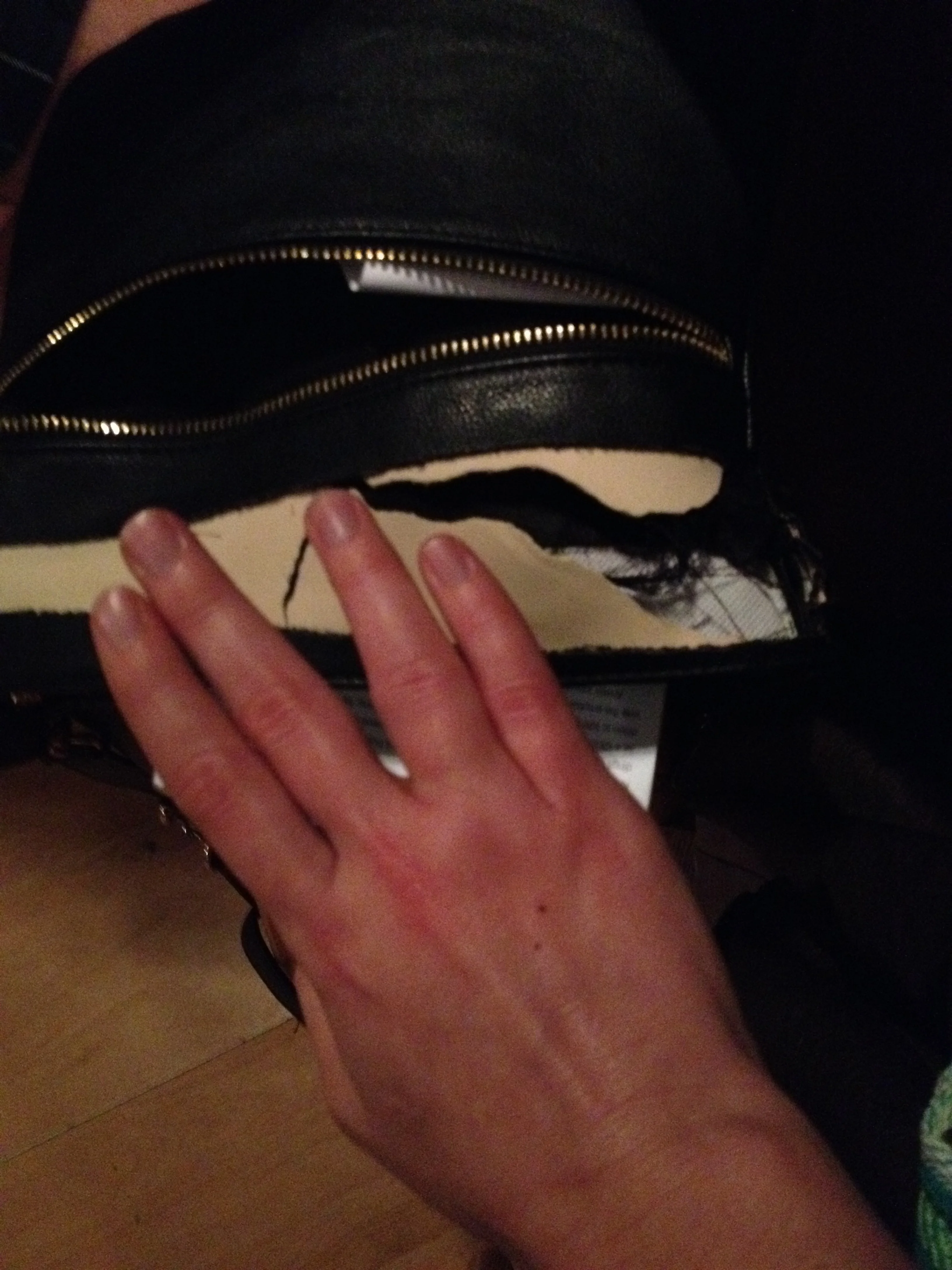 Purse. Hand. Breckon's floor. It looked far, far worse the next day. 