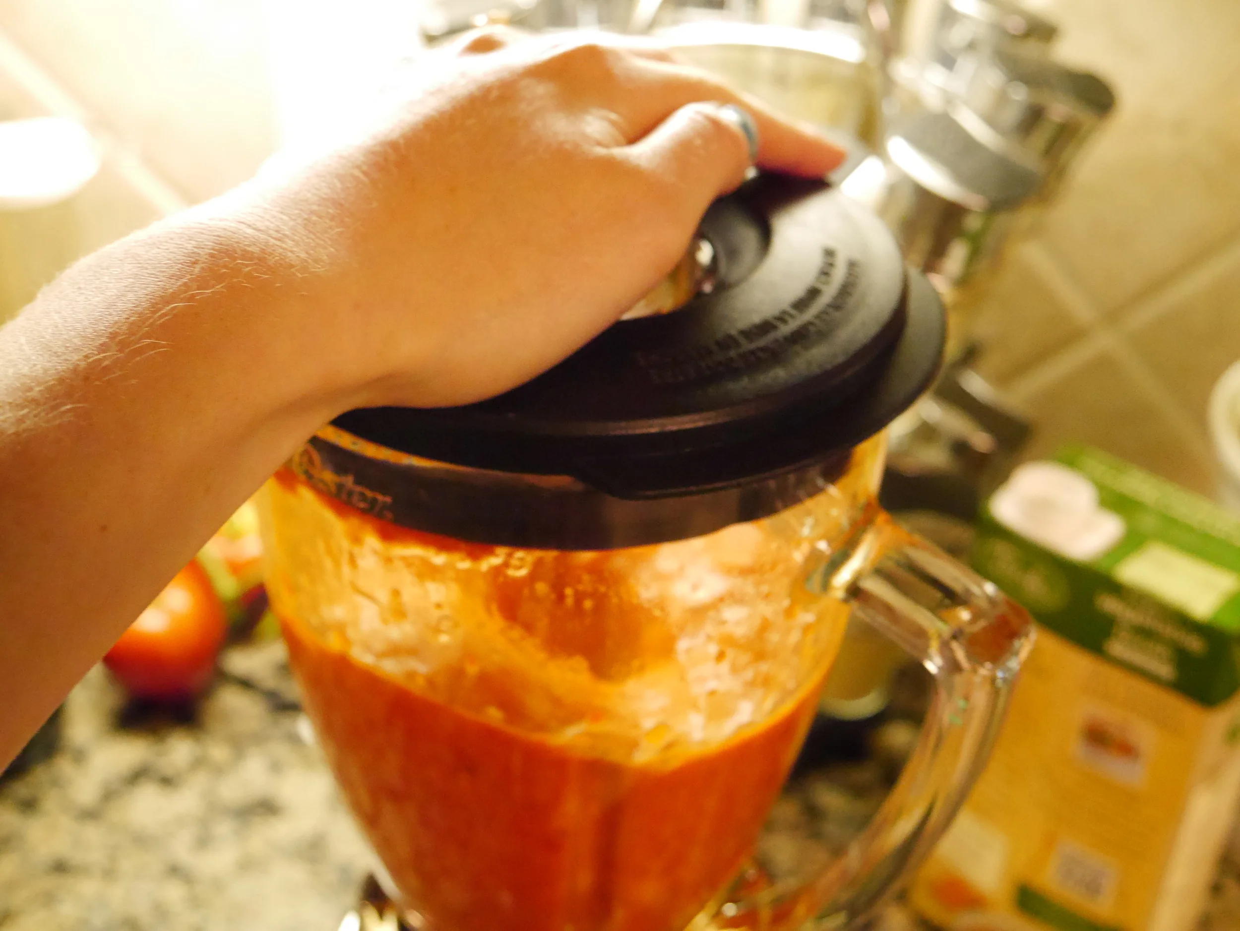 Don't forget to hold that lid down!