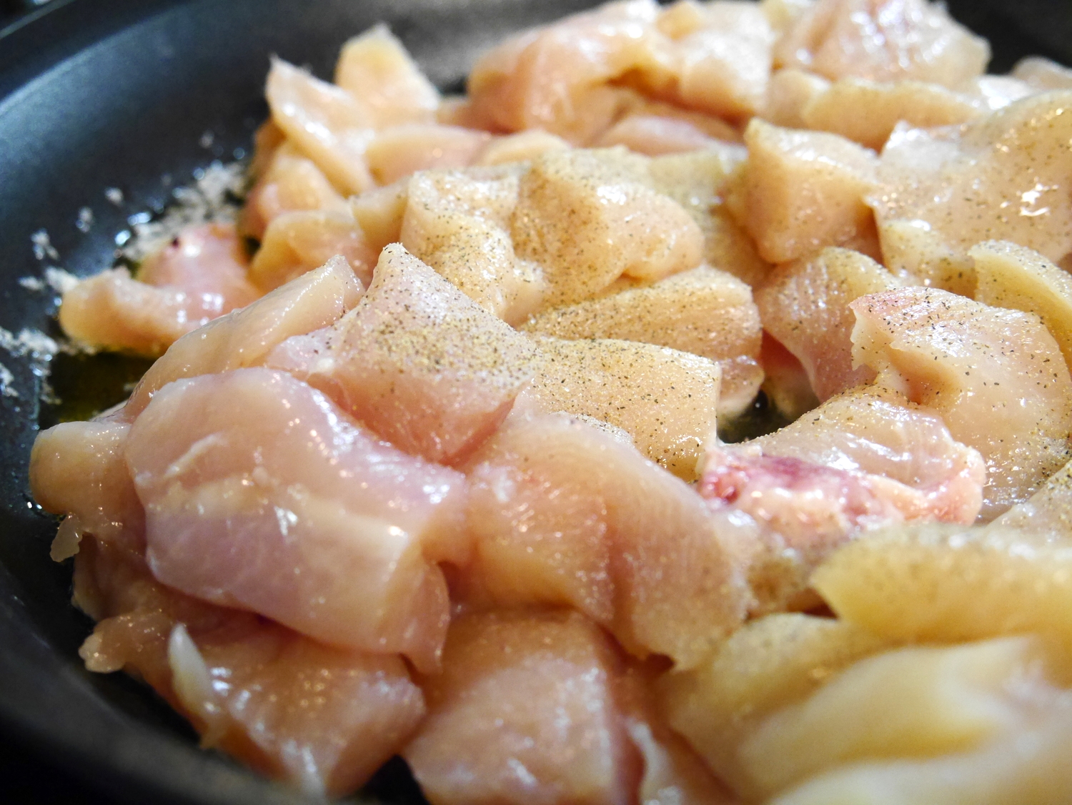 Sliced chicken 