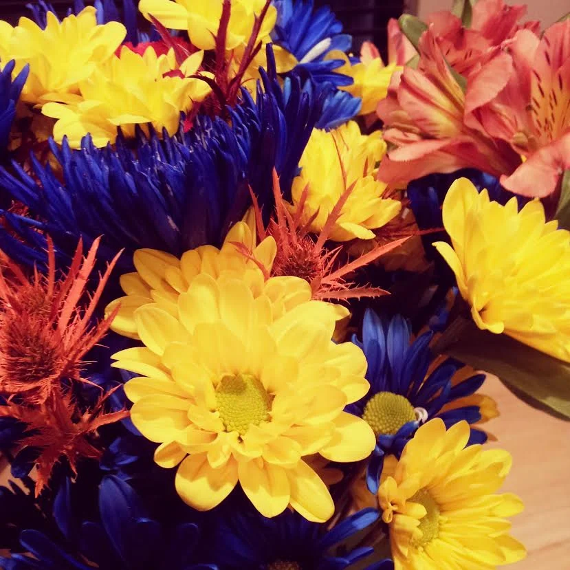 Beautiful birthday flowers. 
