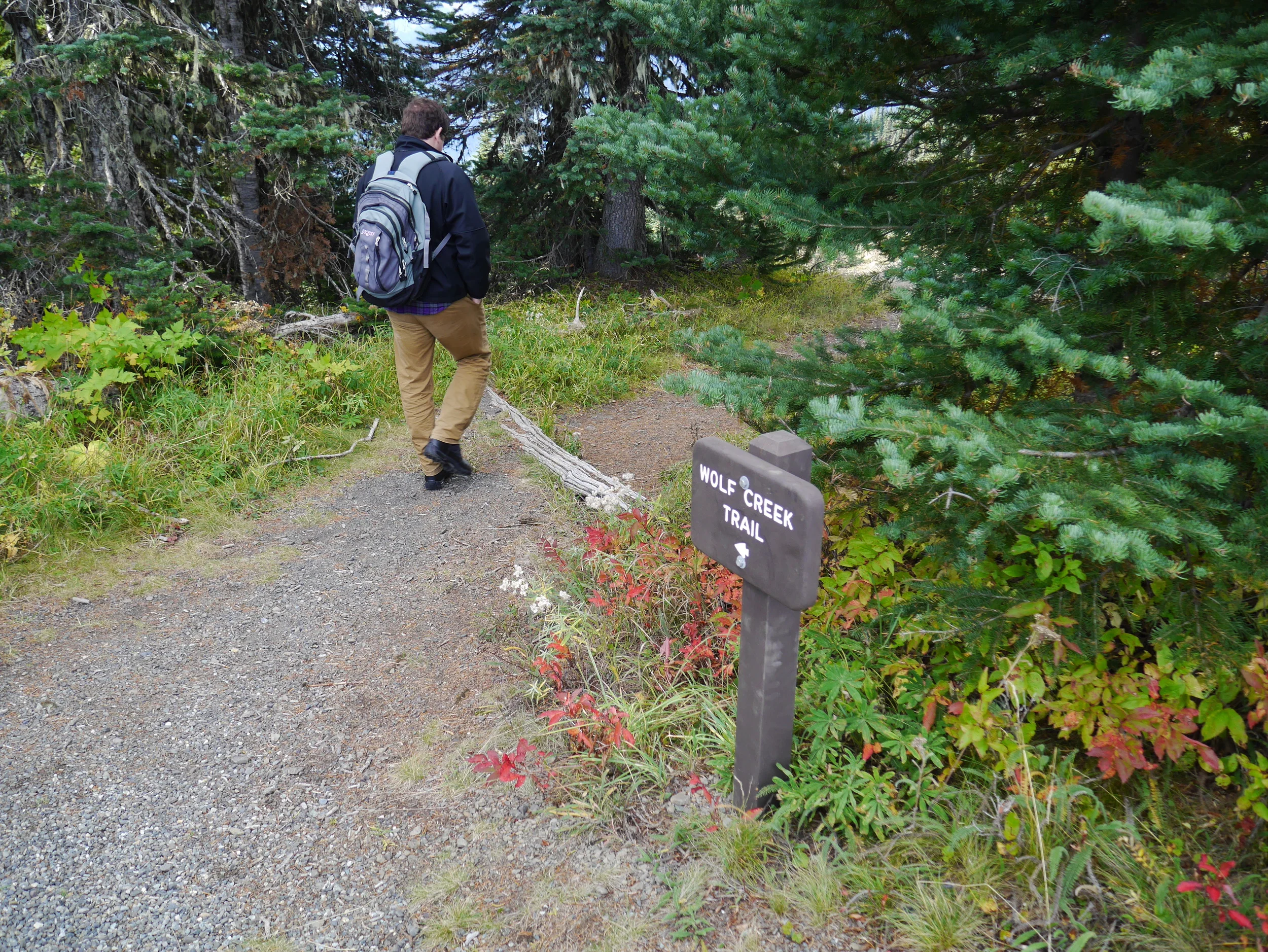 Hitting the trail. 
