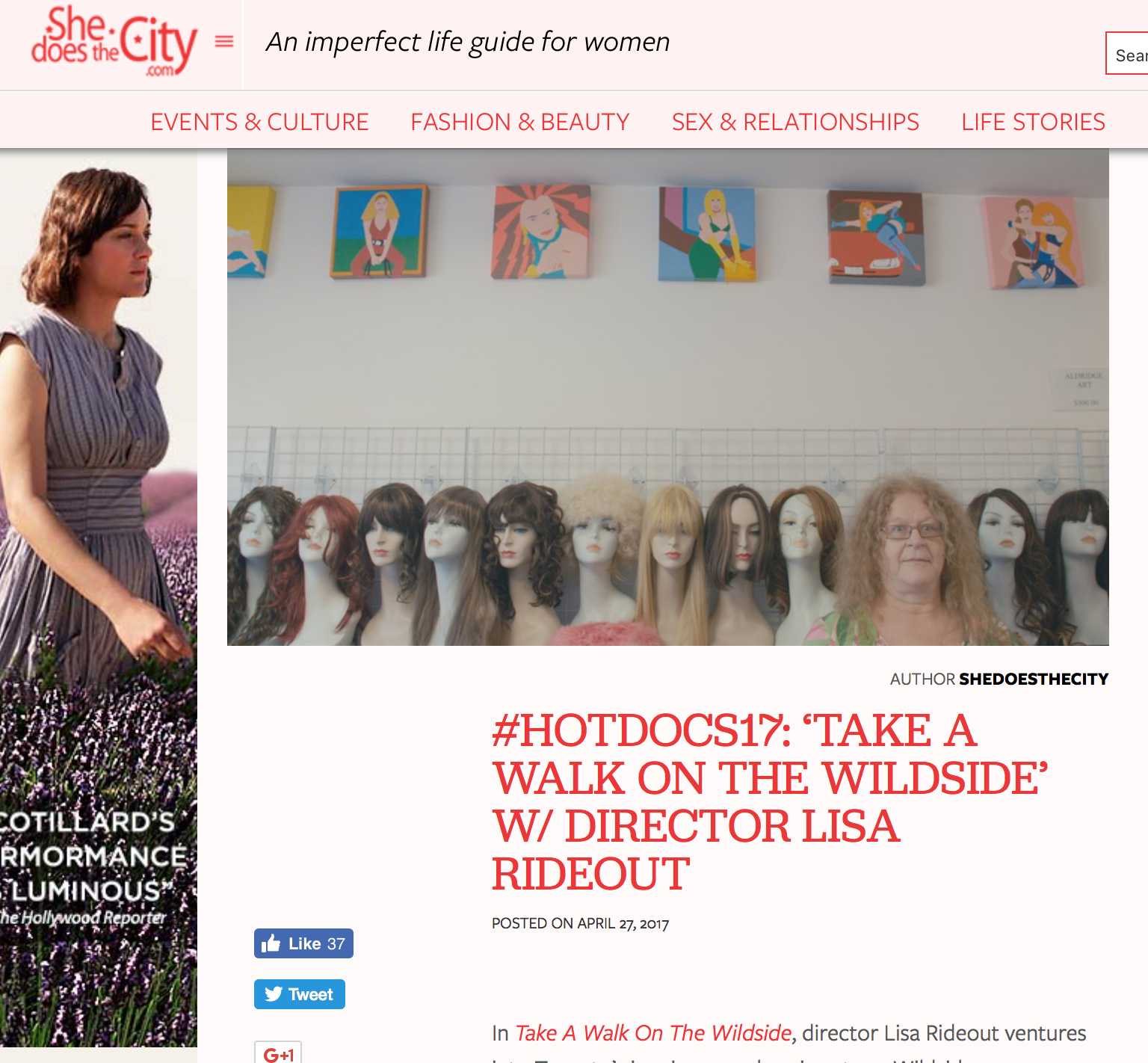 Director Lisa Rideout's Interview with She Does the City 