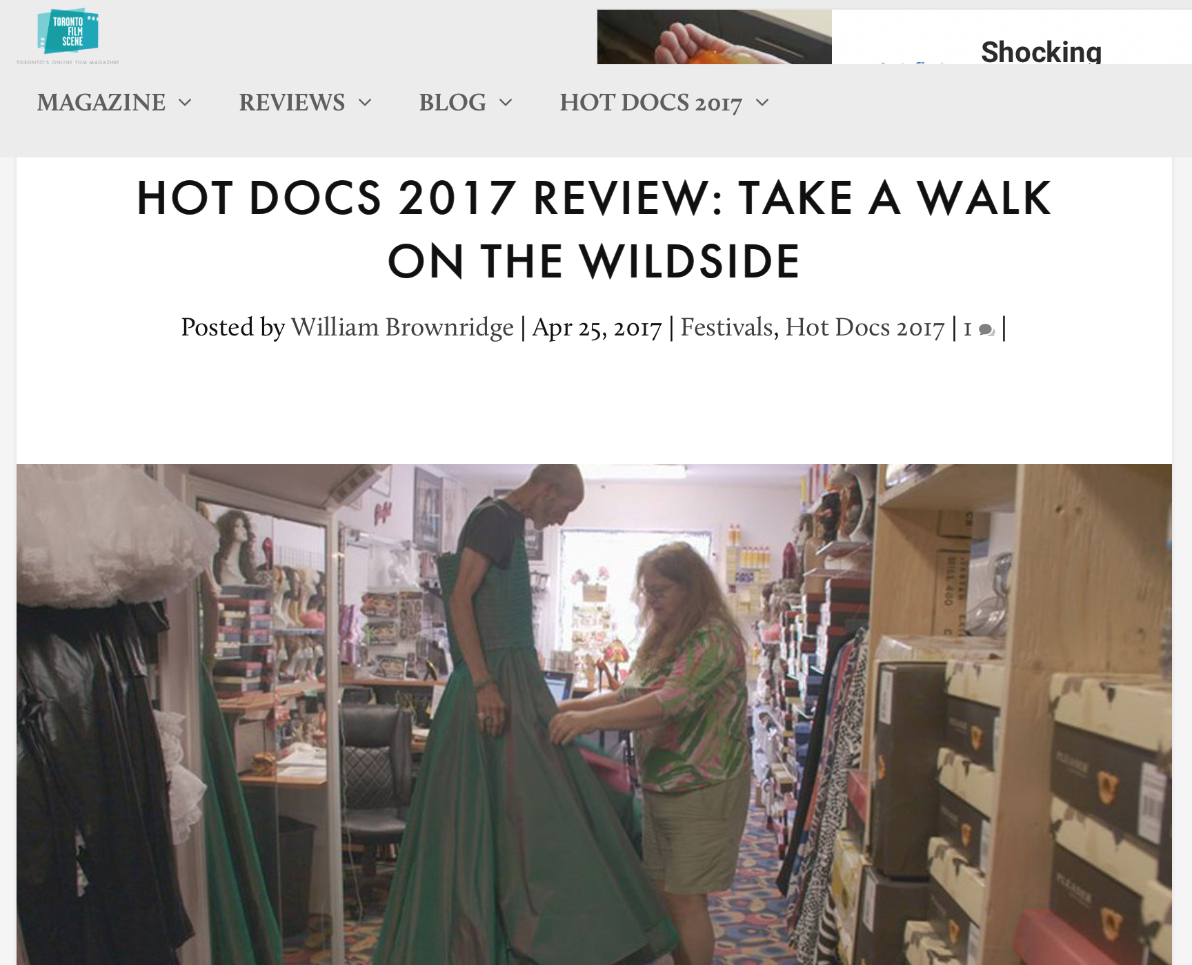 Toronto Film Scene Reviews Take a Walk on the Wildside 