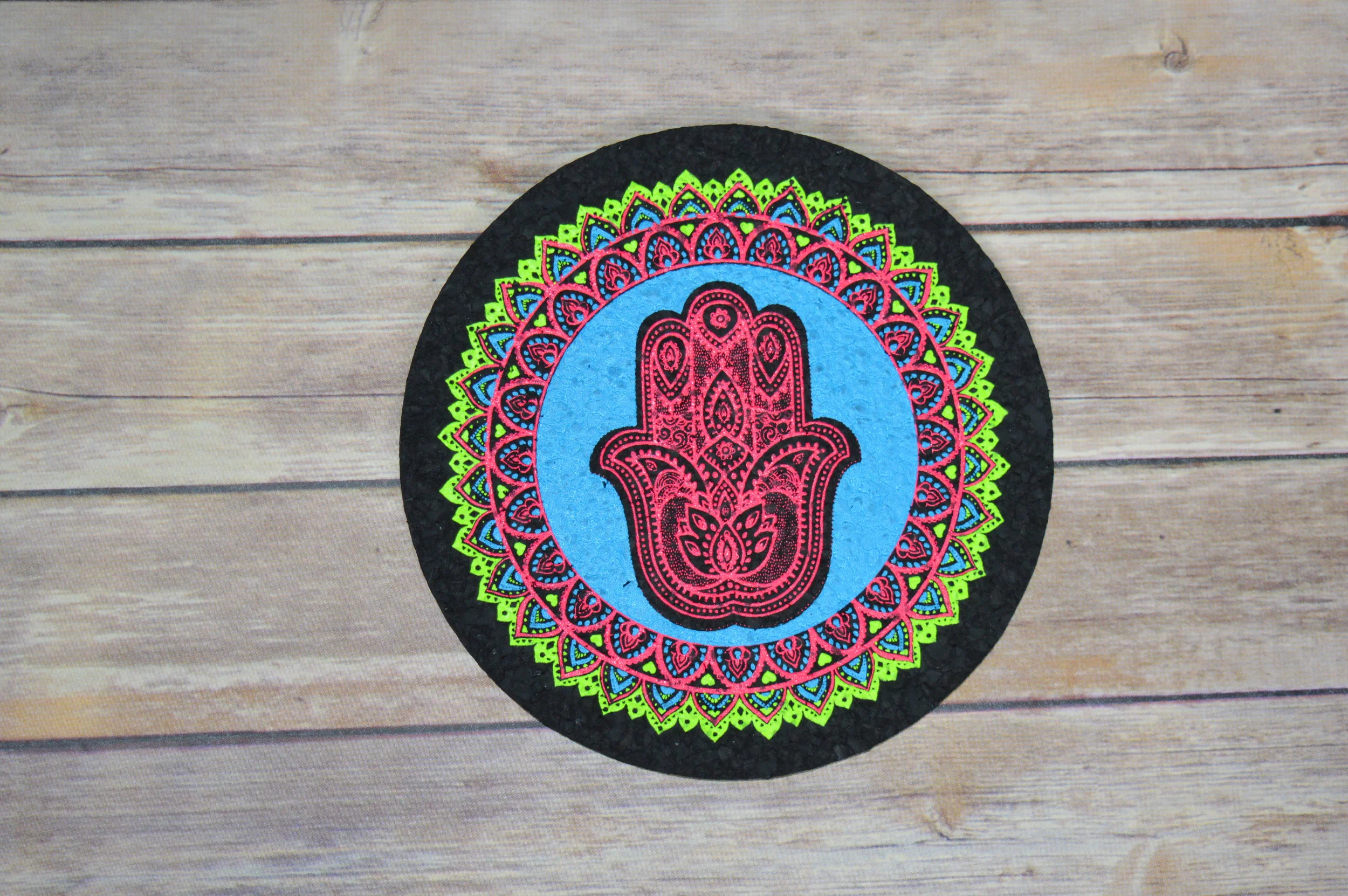 Round Hamsa Dab Mat — East Coasters