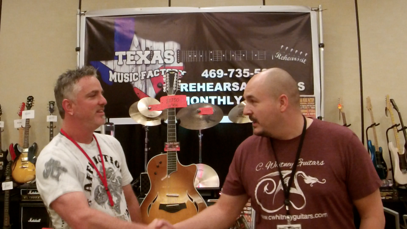 Corey W. with Duane (Owner of The Texas Music Factory)