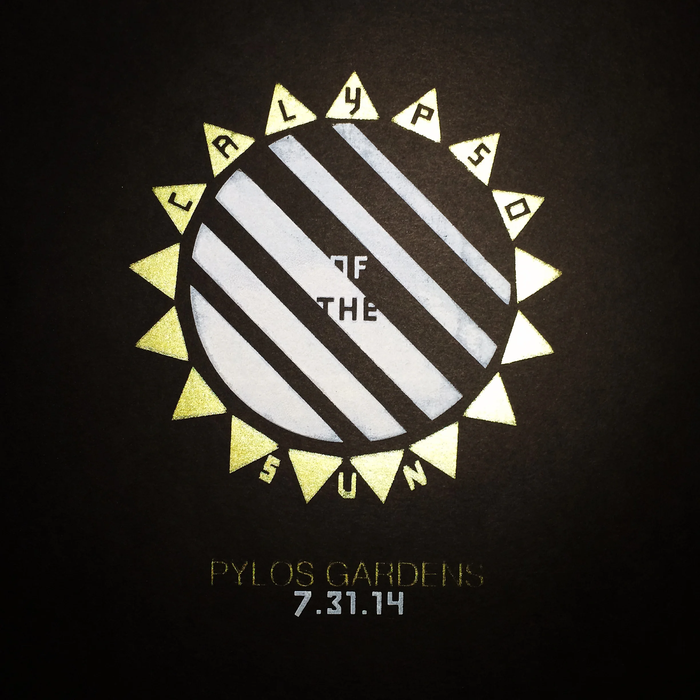 Calypso of the Sun Gig Poster Screen Print