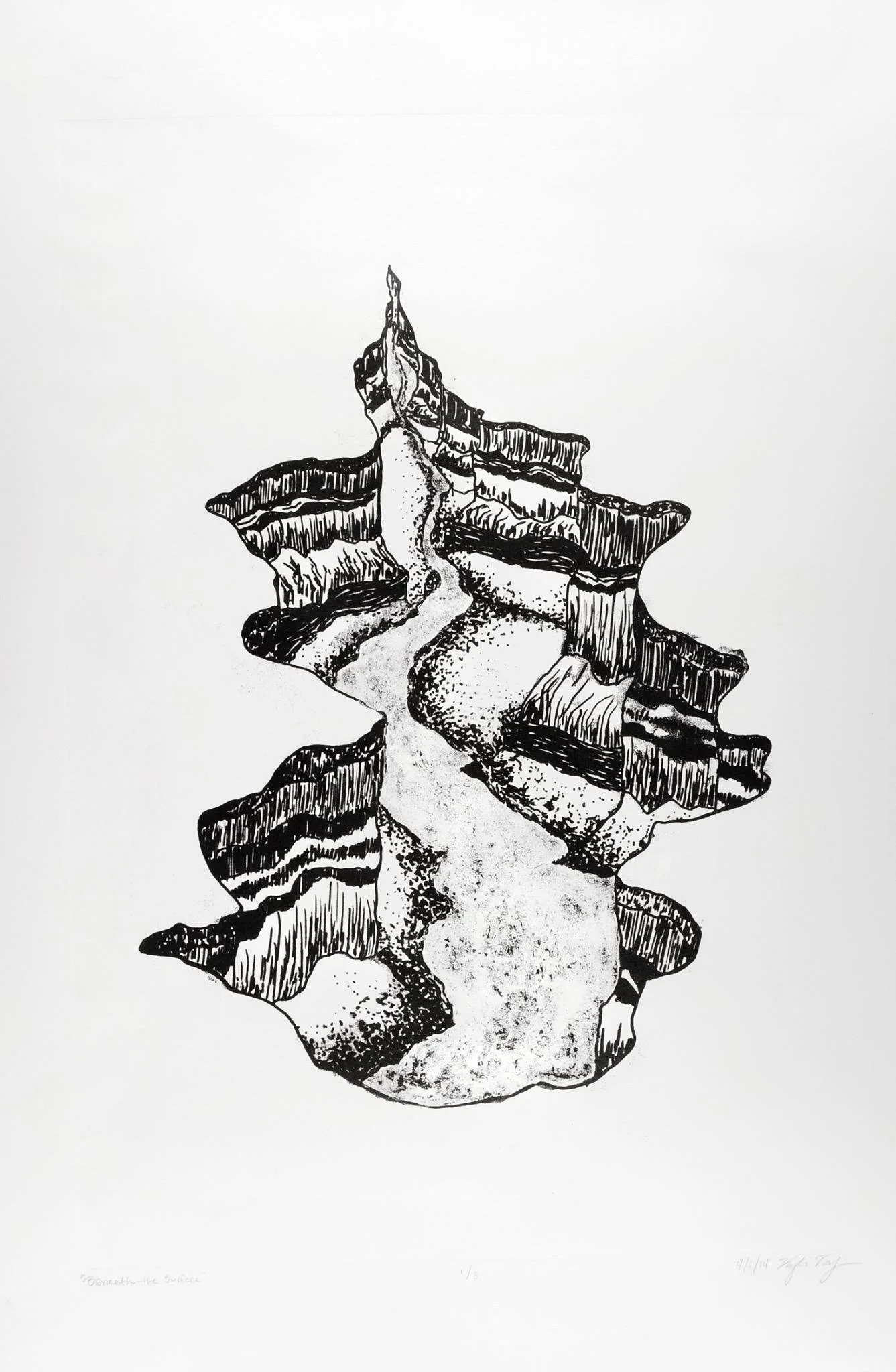 Canyon Lithograph Print