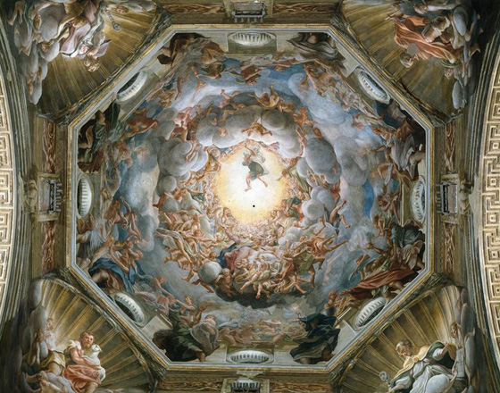 The Assumption of the Virgin , Antonion da Correggio - Cathedral of Parma, Italy