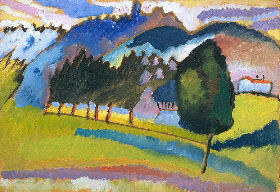 Vasily Kandinsky, Landscape with Rolling Hills, 1910