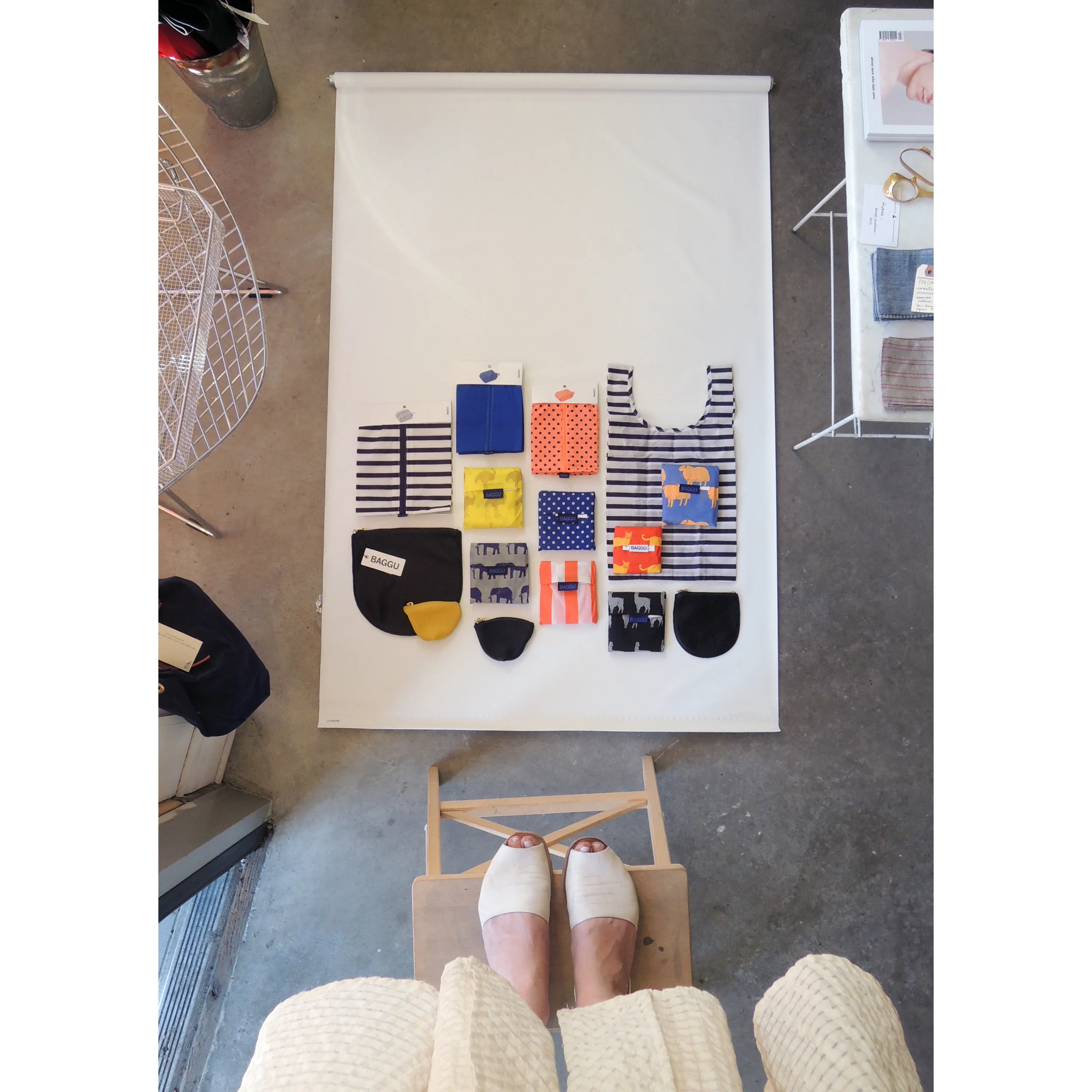 Behind the scenes of a product photo