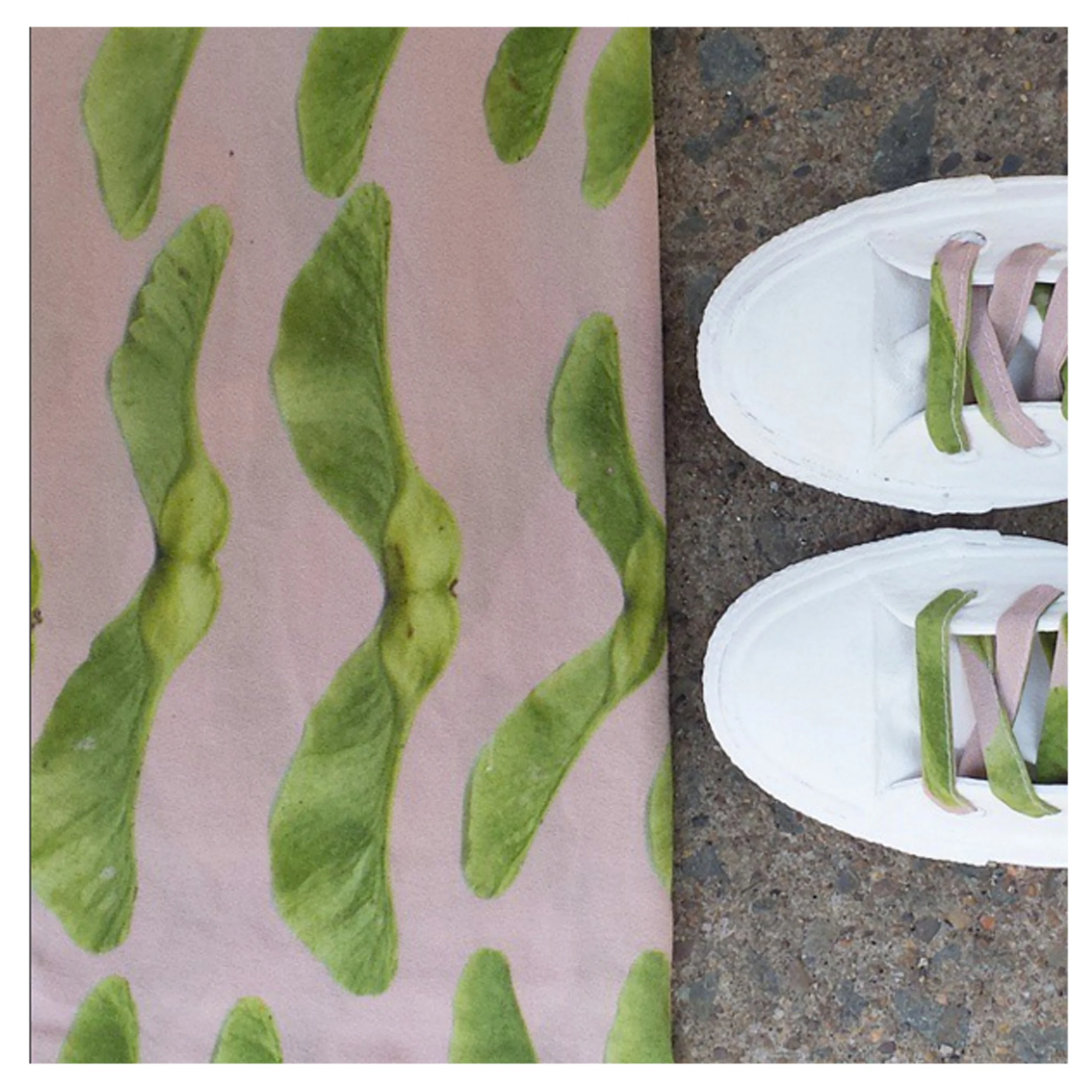 Calica Scarf and custom silk shoelaces