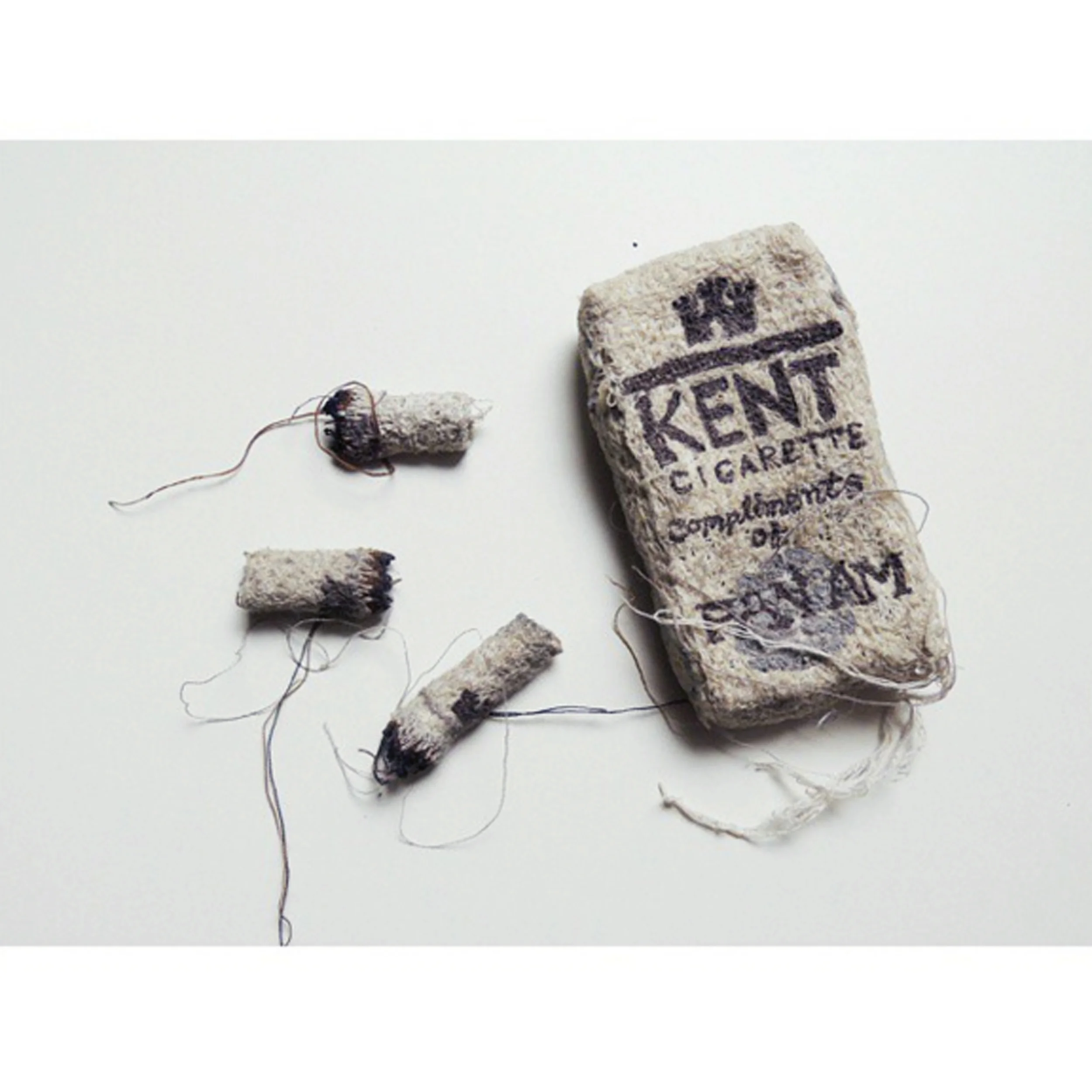 Kent Cigarettes, free-motion embroidery 2012