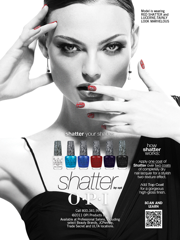 OPI "Shatter" Photographer- Miranda- Penn Turner/ Make-Up Artist- MARA CAPOZZI