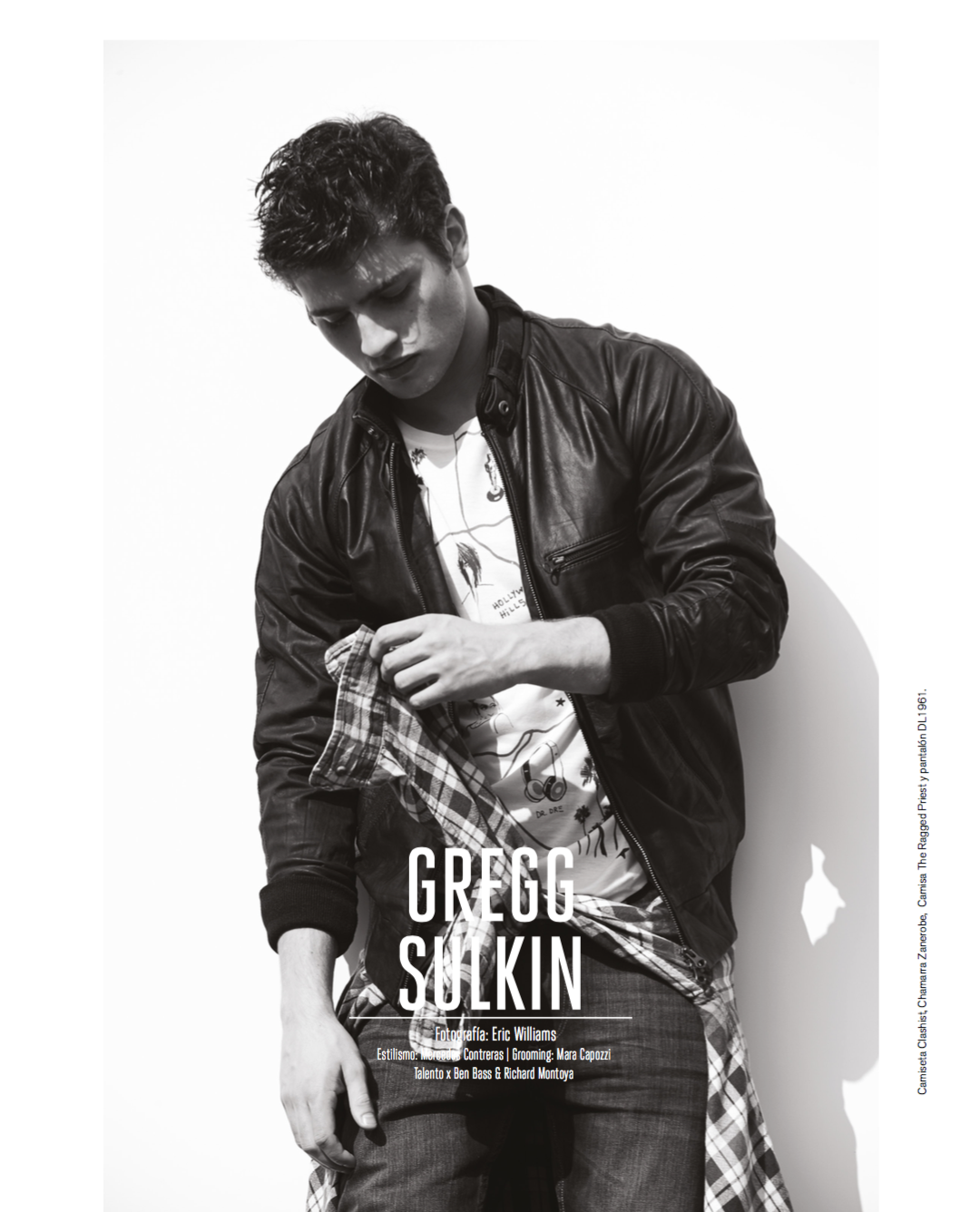 Gregg Sulkin / Nylon Magazine / Photo By Eric Williams / Men's Grooming By Mara Capozzi