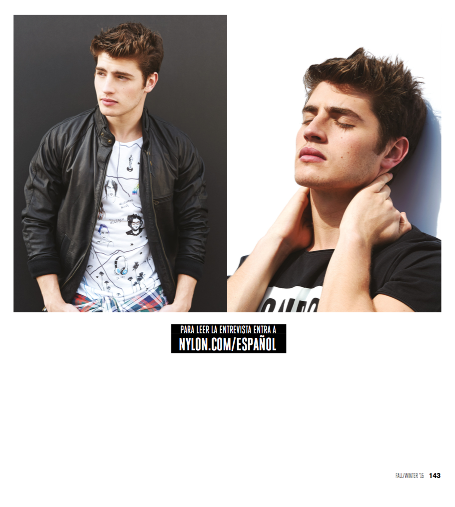 Gregg Sulkin / Nylon Magazine / Photo By Eric Williams / Men's Grooming By Mara Capozzi