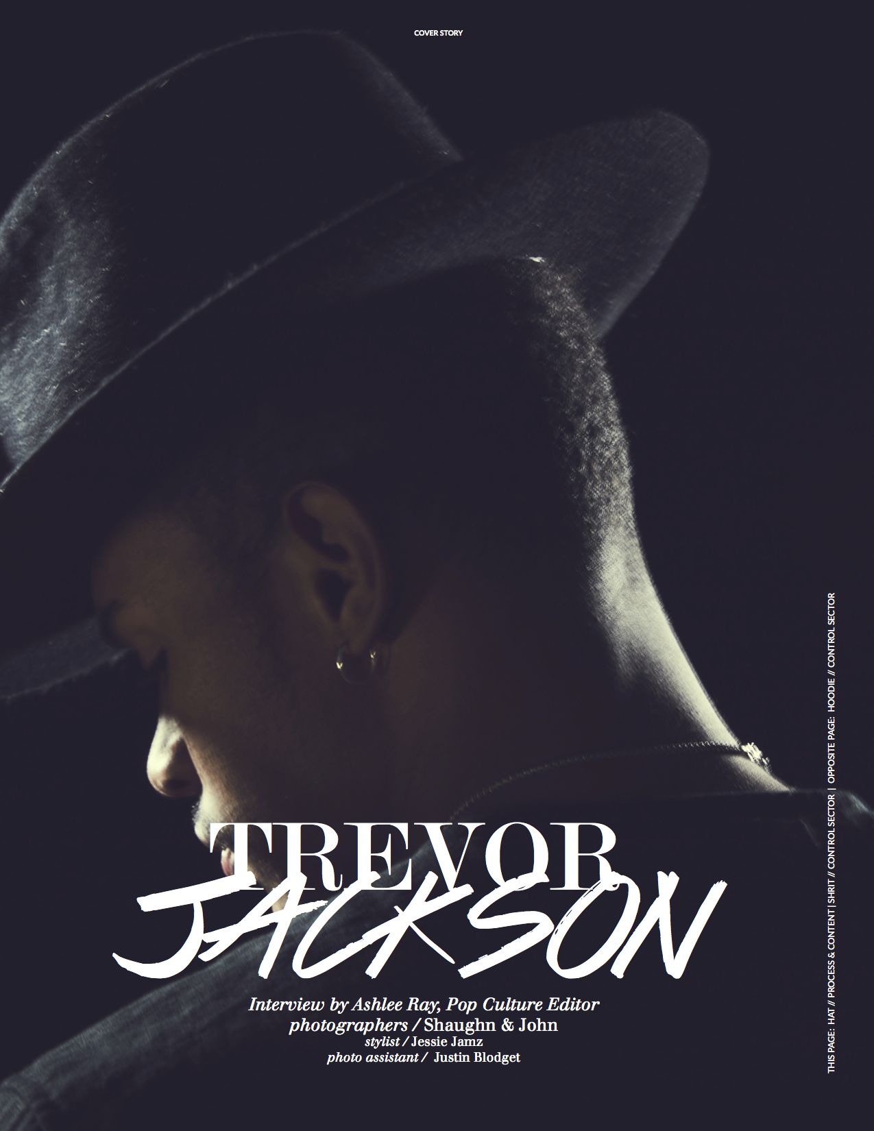 Actor, Musician - Trevor Jackson / Men's Groomer Mara Capozzi / Photos by Shaugn + John
