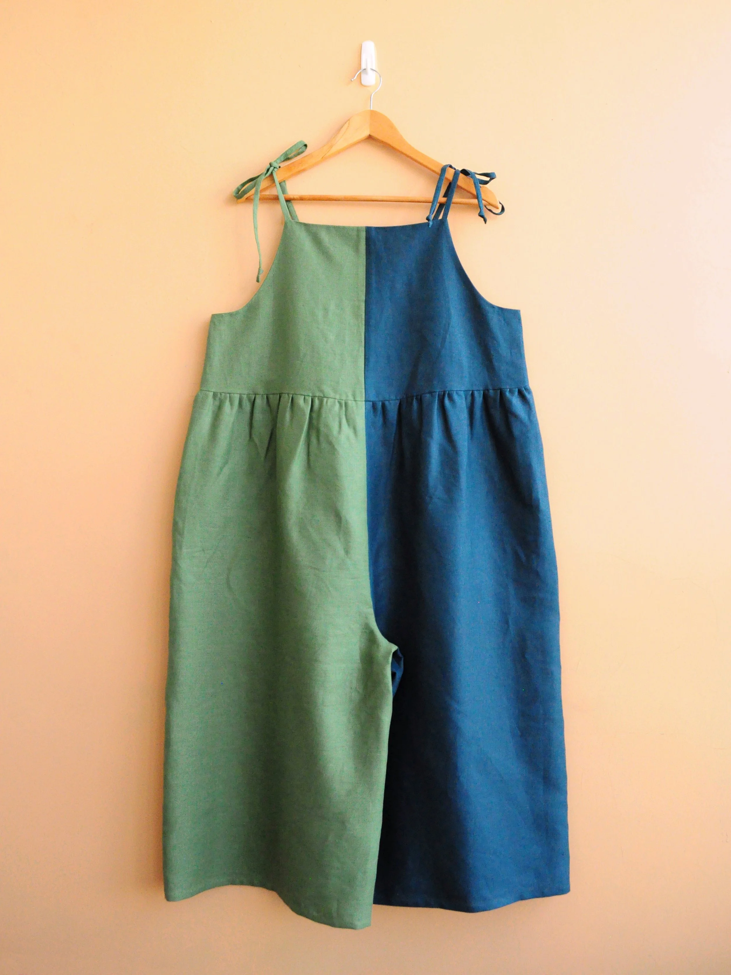 Mica Jumpsuit - Petrol + Fern - Sizes S, L & XL