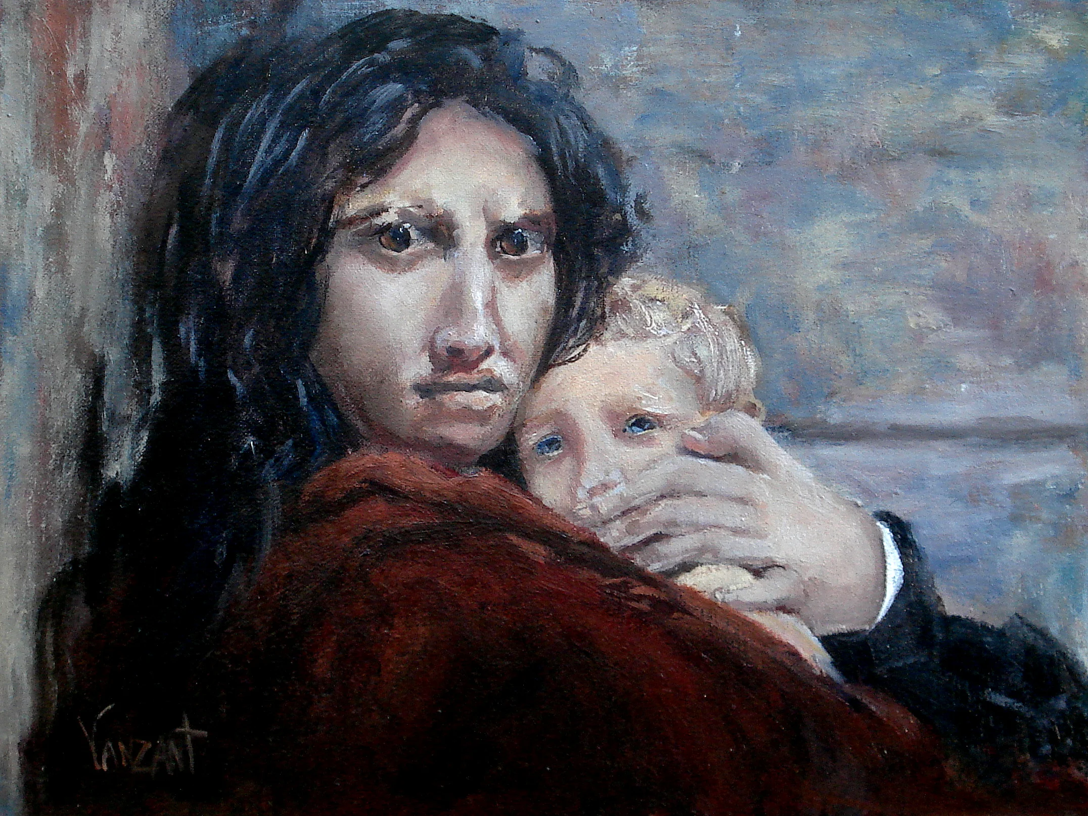 Closeup of "Massacre of the Innocents" after Léon Cogniet