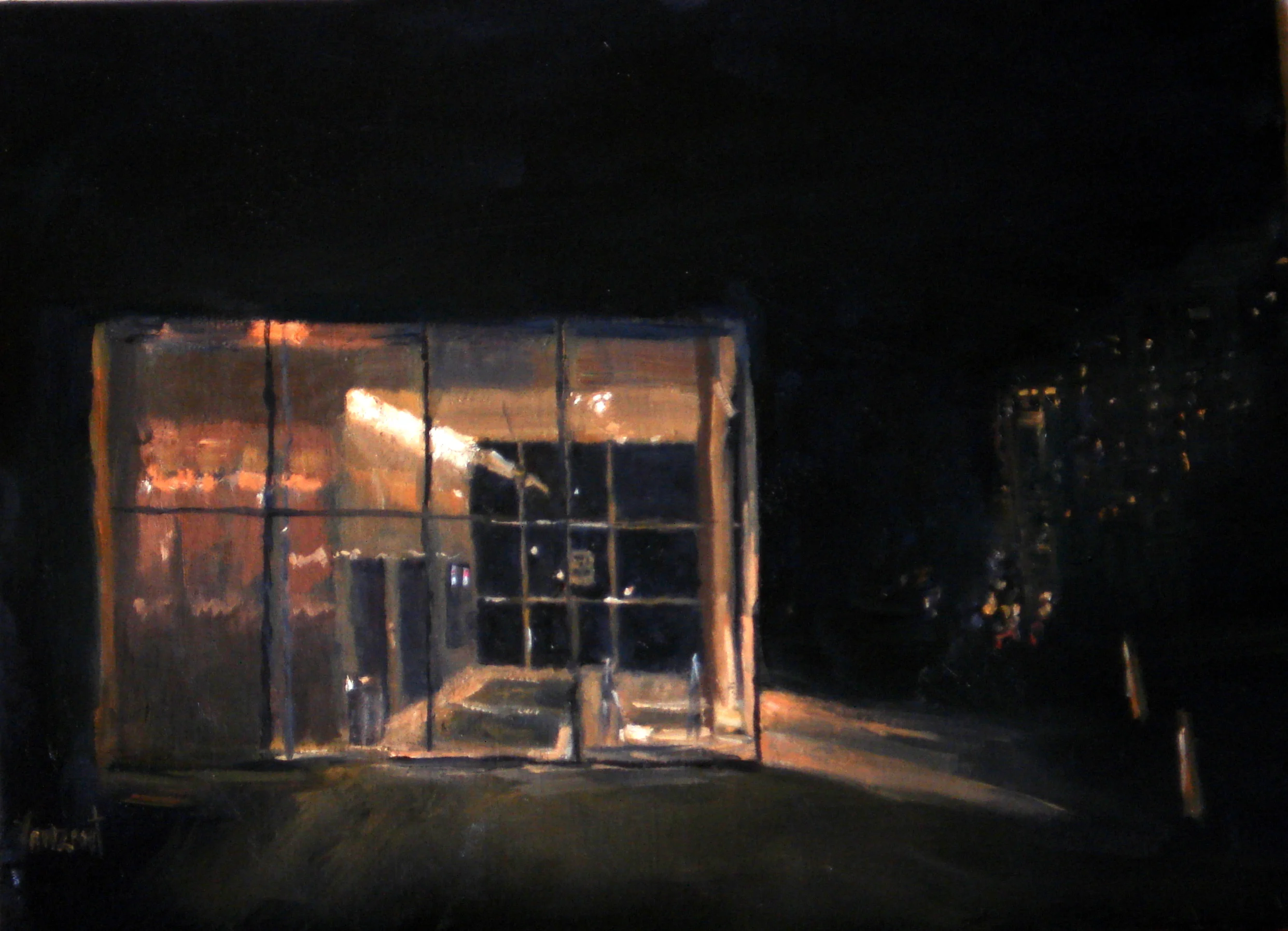 Study of Philadelphia Museum of Art Parking Garage at Night