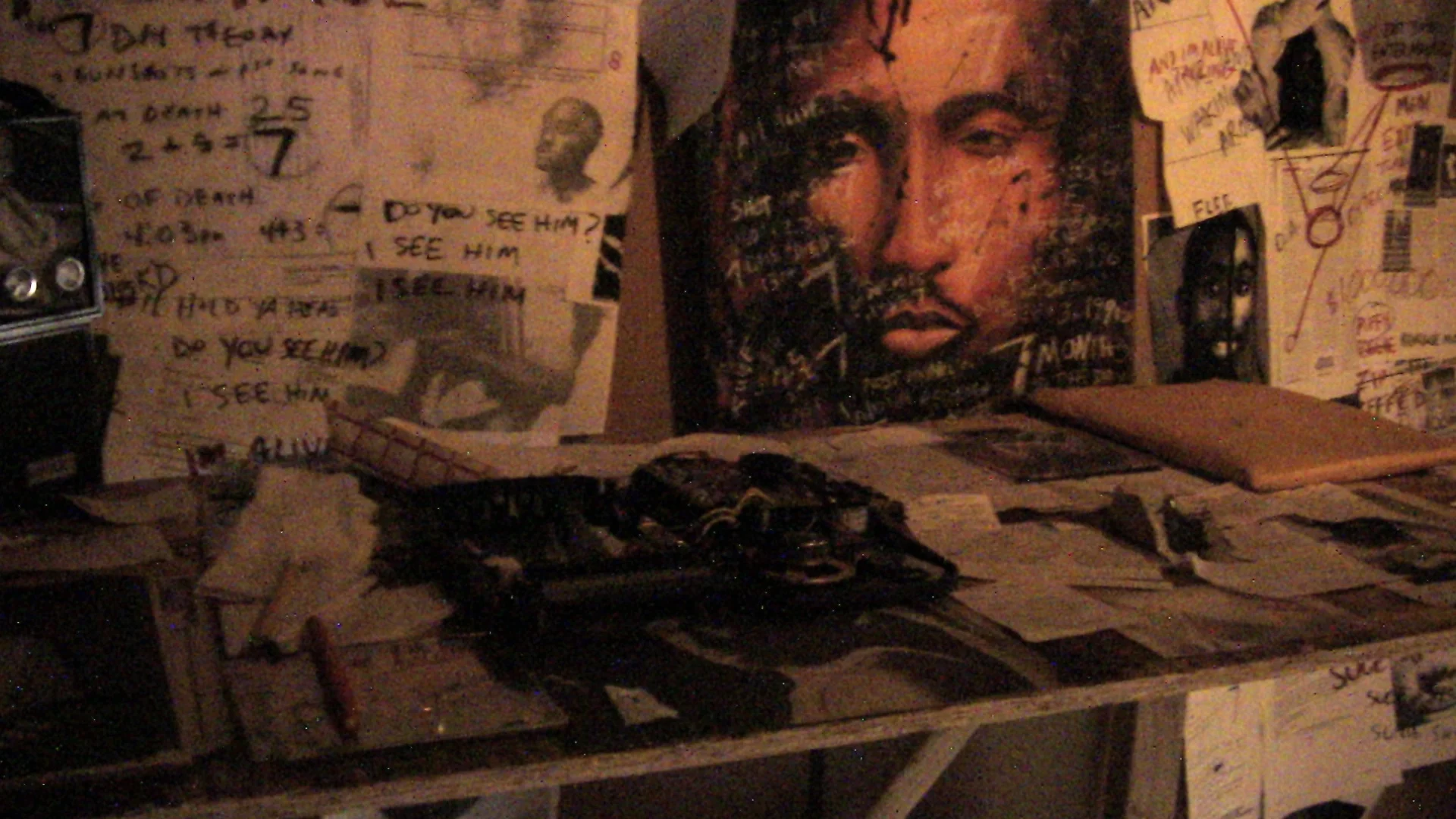 still from 2pacalypse Now , Santino Gonzales, installation (2012)