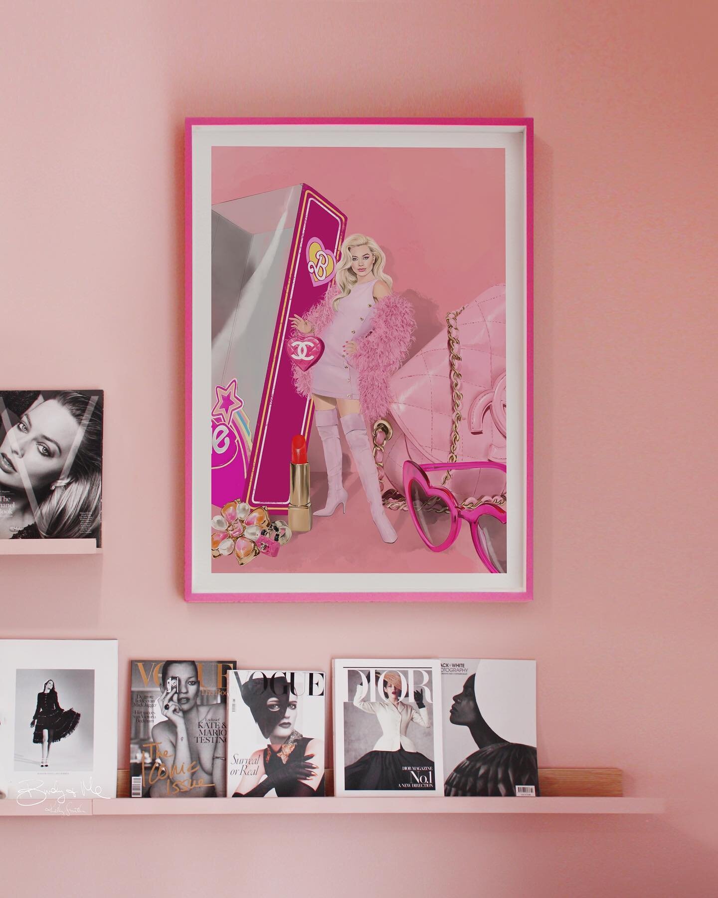 &lsquo;She&rsquo;s Everything&rsquo; pretty in pink 🩷
My Margot as Barbie prints are available now in ze shop!
