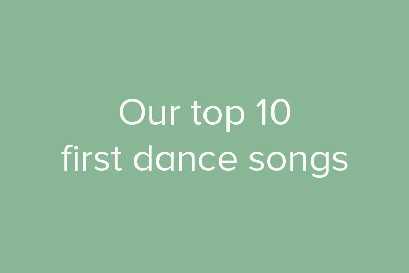Our top 10 first dance songs