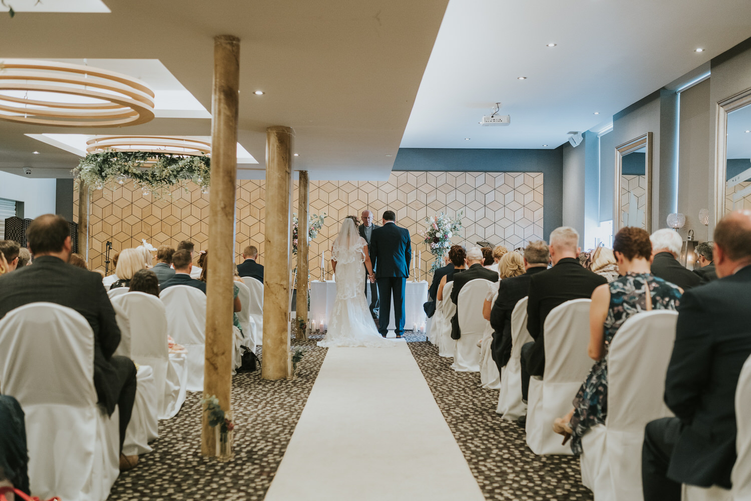 Wedding ceremony at Ten Square Hotel, Belfast