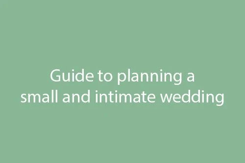 Guide to planning a small and intimate wedding in Belfast