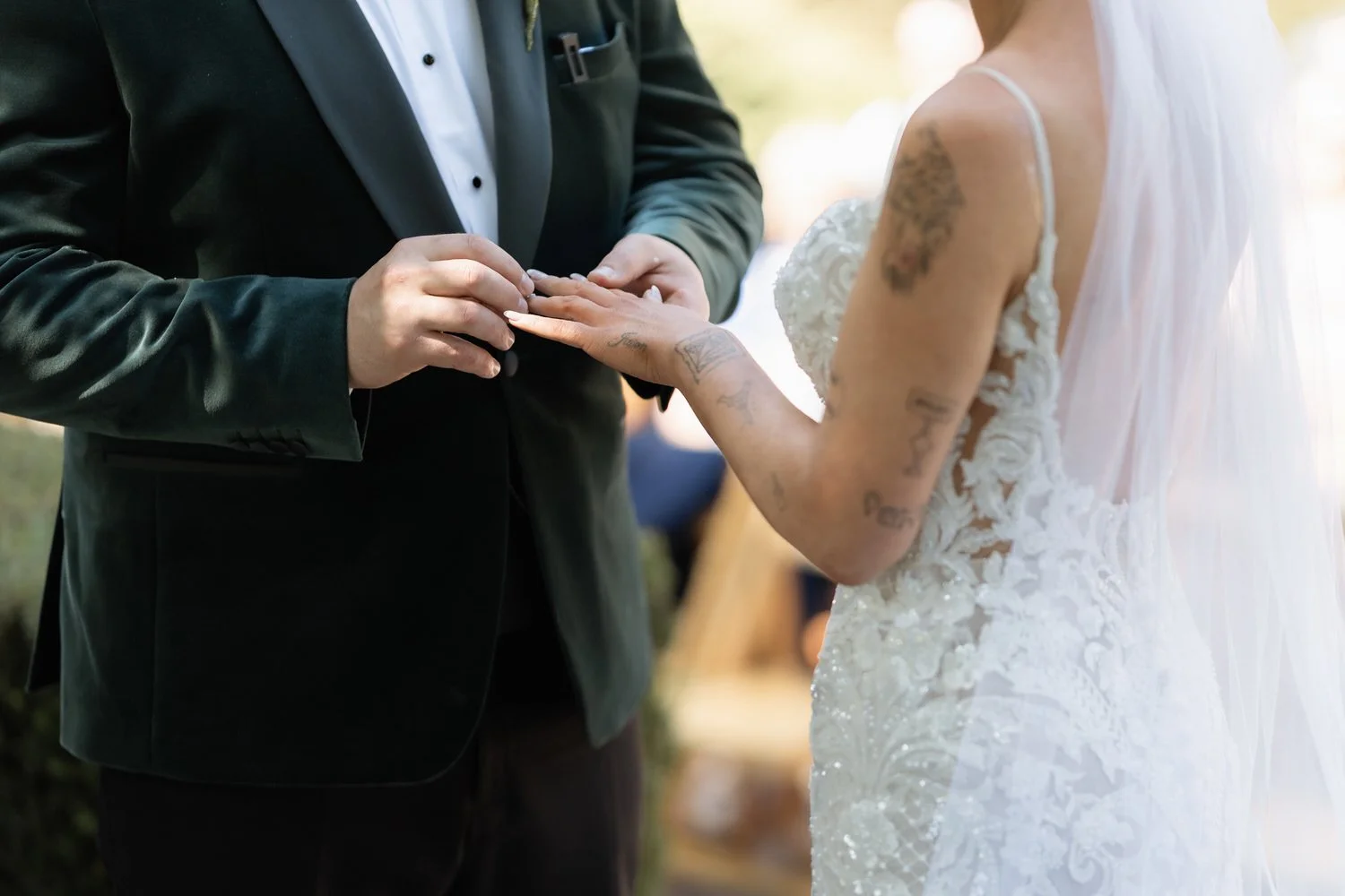 Humanist wedding ceremony in walled garden at Larchfield Estate 22