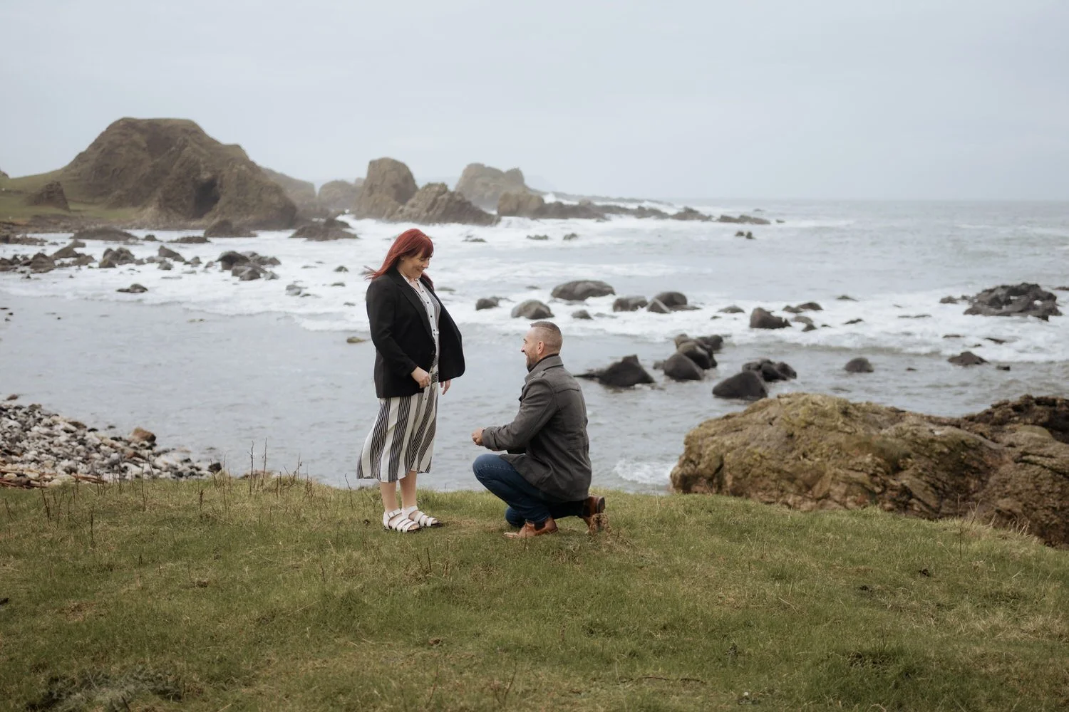 Wedding Proposal at Ballintoy Harbour 02