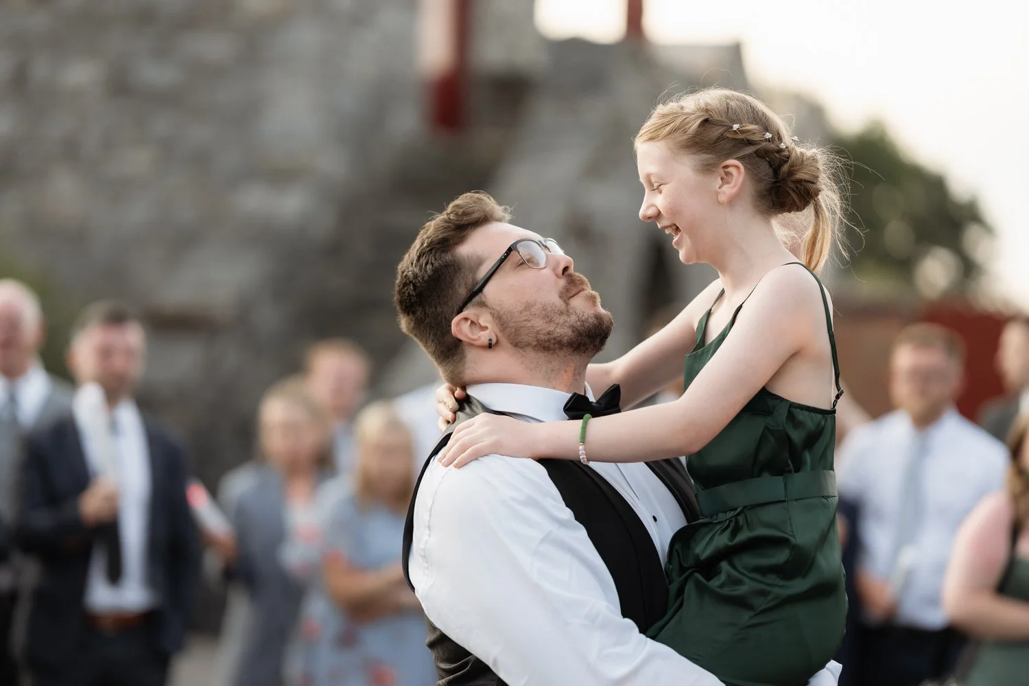Humanist wedding ceremony in walled garden at Larchfield Estate 82