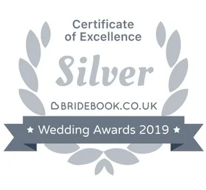 Bridebook Wedding Awards badge 2019